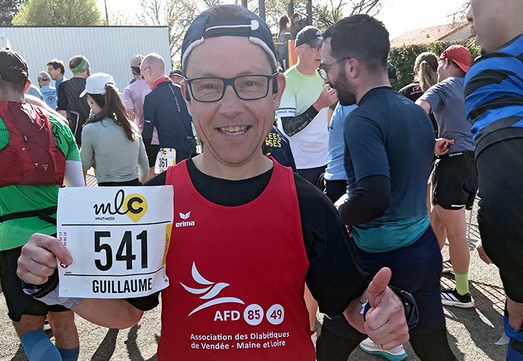 Guillaume Houdet, coureur et pâtissier et bénévole à l’AFD 85-49