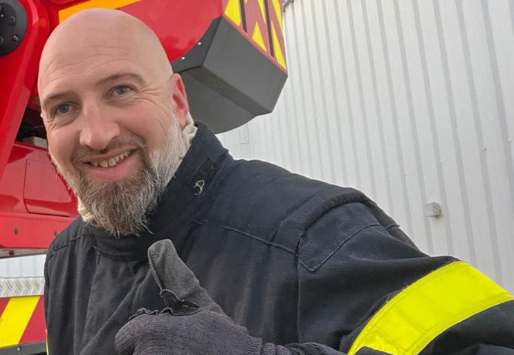 Portrait de Jean-Marc Brouart, sapeur-pompier atteint d'un DT1