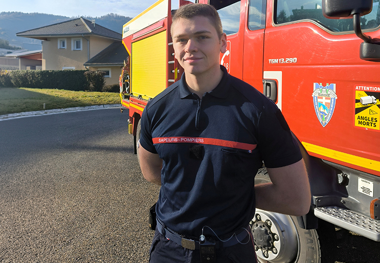 Portrait Steven Roger-Bouvier : sapeur-pompier volontaire et DT1