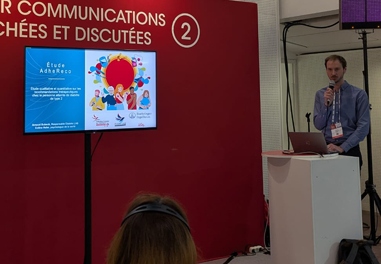 Presentation des etudes du Diabete LAB au cours de la SFD 2025