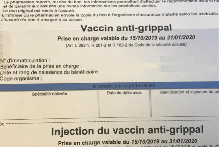 Prix Vaccin Grippe 2019 France