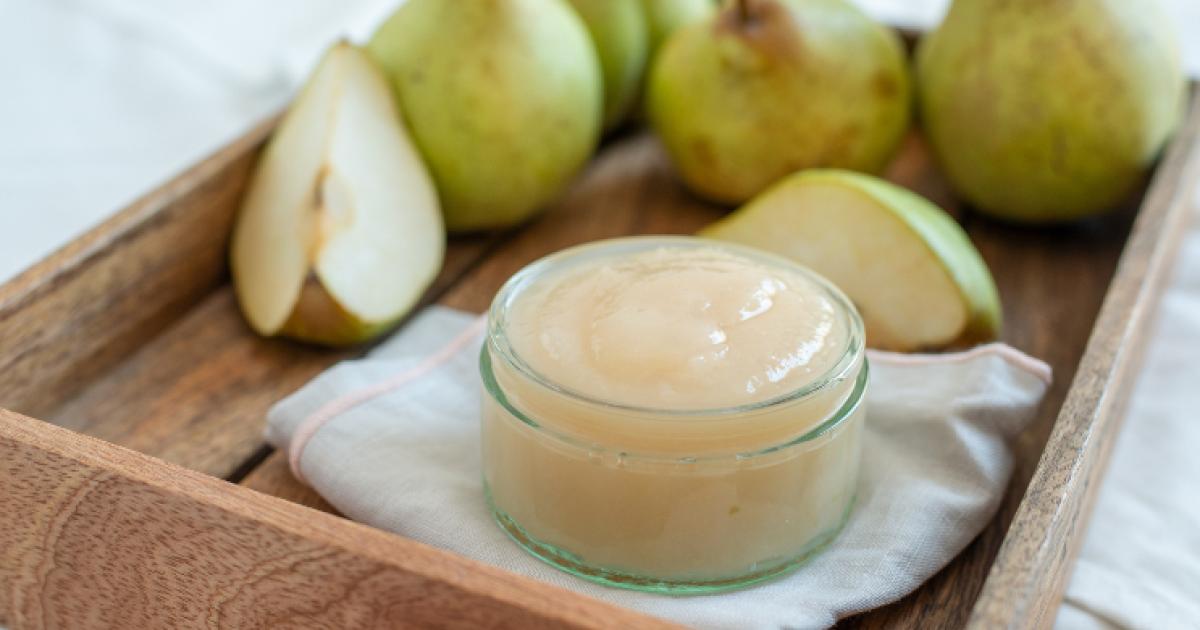 Compote poire châtaigne Fédération Française des Diabétiques