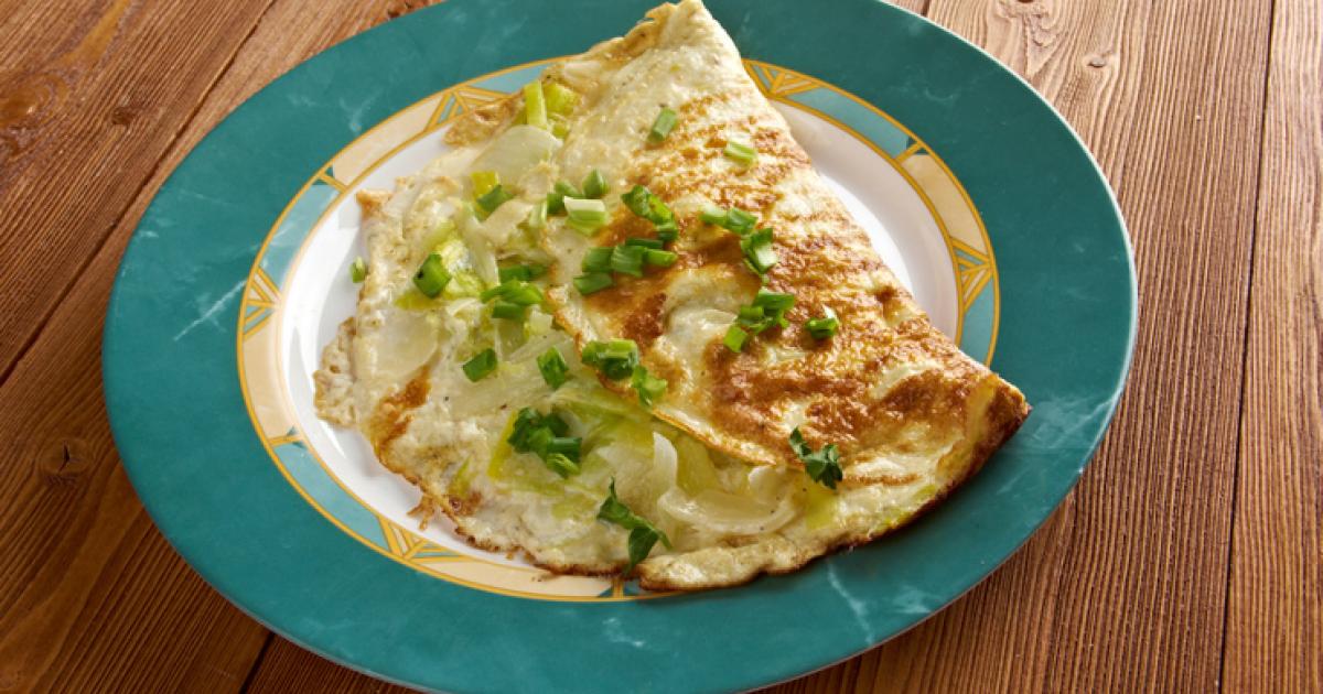 Omelette aux poireaux, purée de pois chiches | Fédération Française des ...
