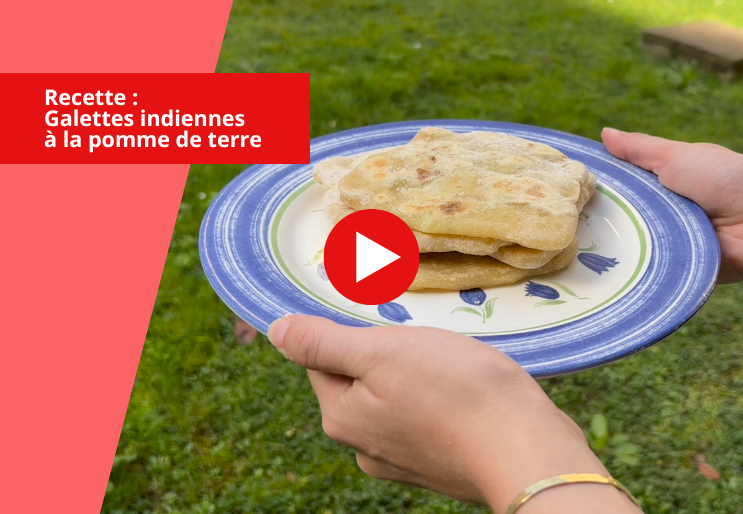 Vidéo : galettes indiennes à la pomme de terre